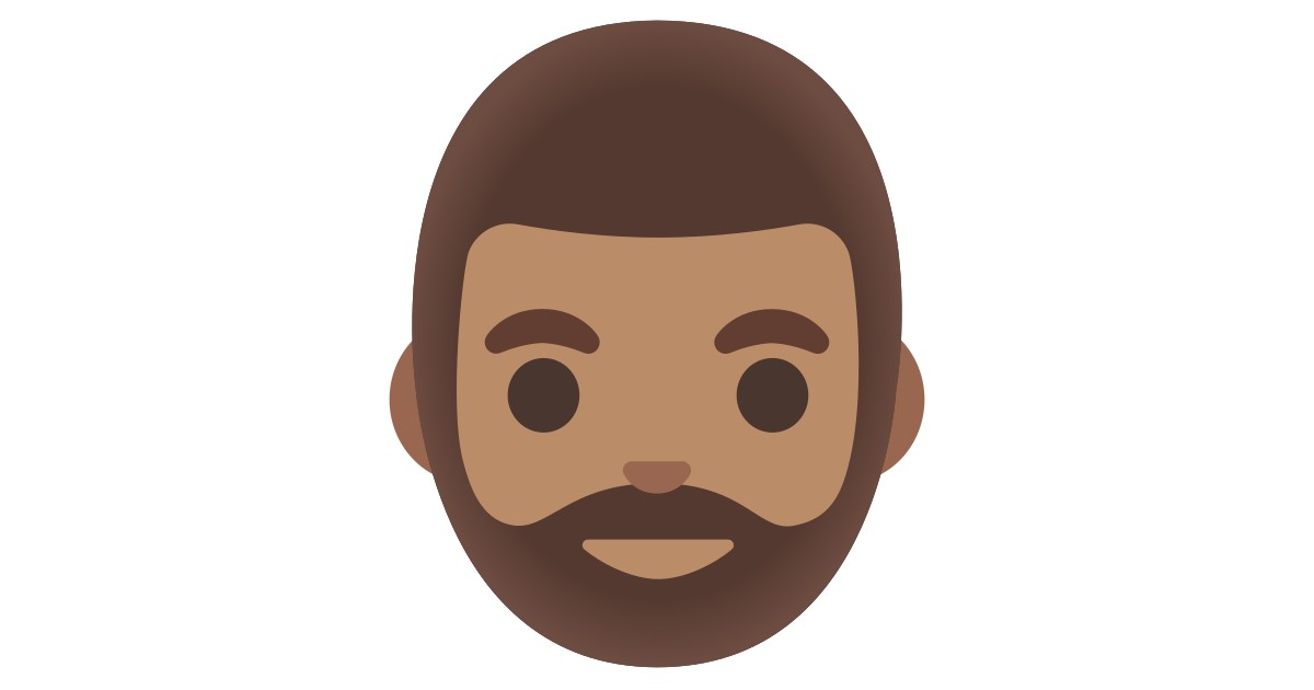 🧔🏽‍♂️ Man: Medium Skin Tone, Beard Emoji