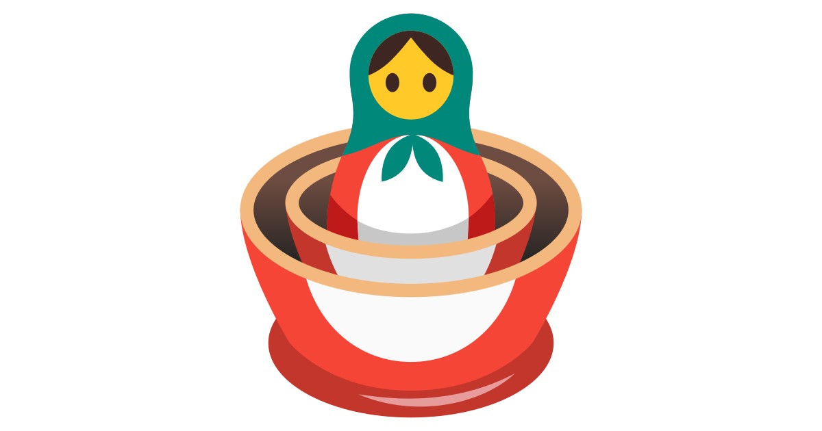 🪆 Nesting Dolls Emoji in 100+ languages