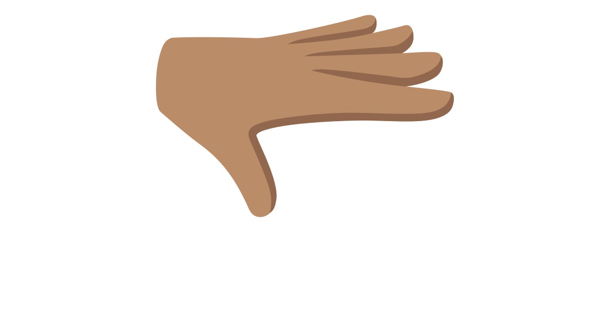 🫳🏽 Mano Con Il Palmo Verso Il Basso Carnagione Olivastra Emoji