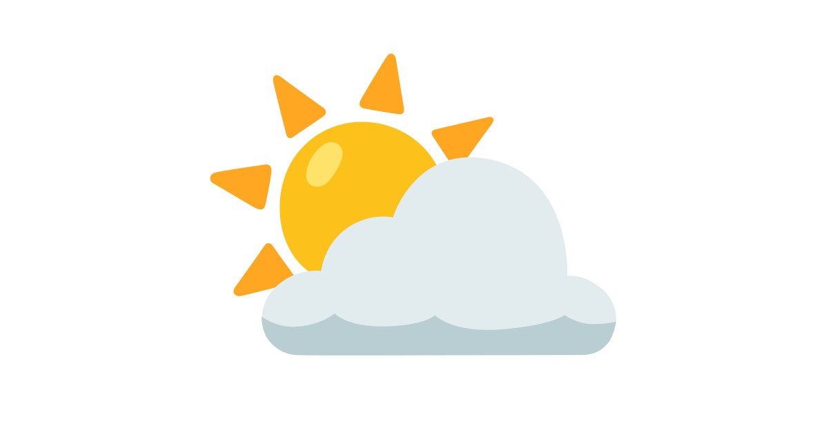 icecream and partly cloudy emoji