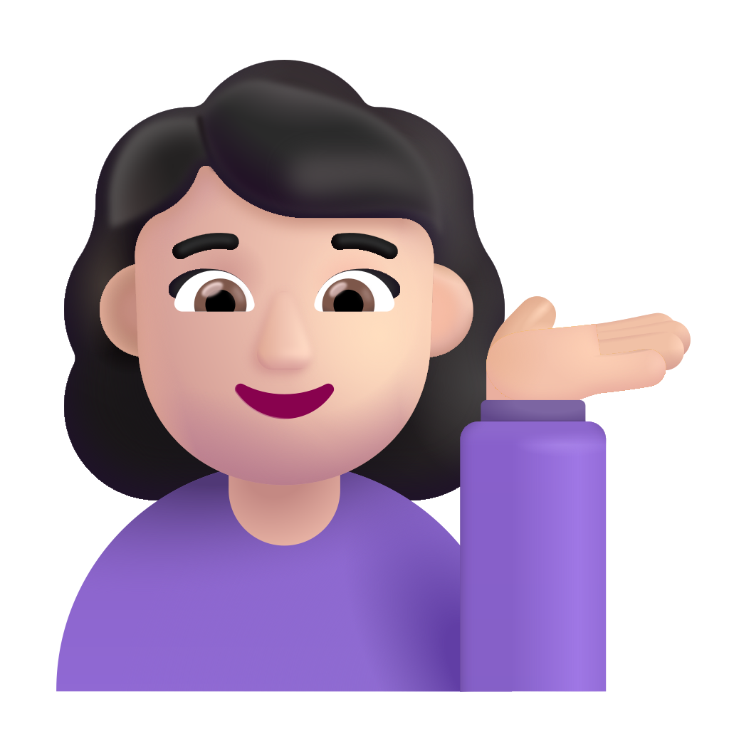 💁🏻‍♀️ Woman Tipping Hand: Light Skin Tone Emoji