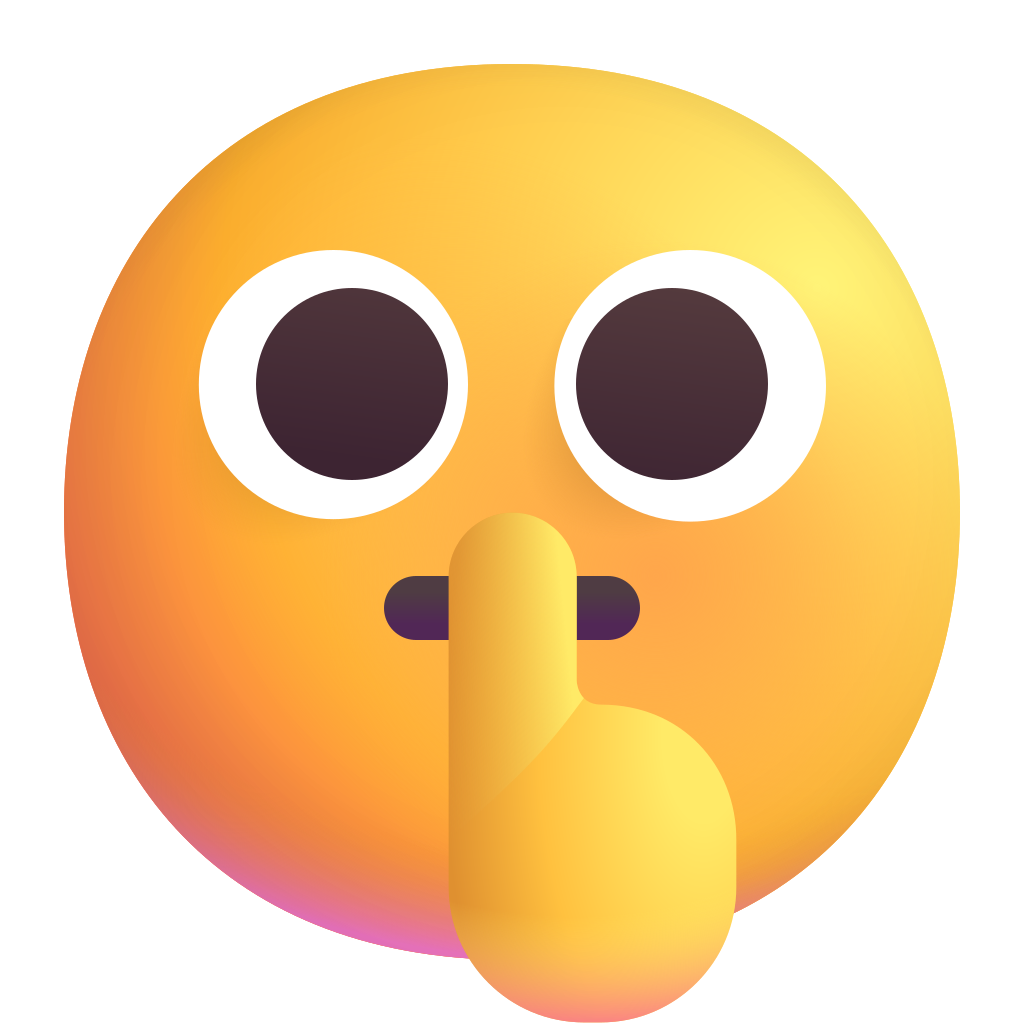  Shushing Face Emoji