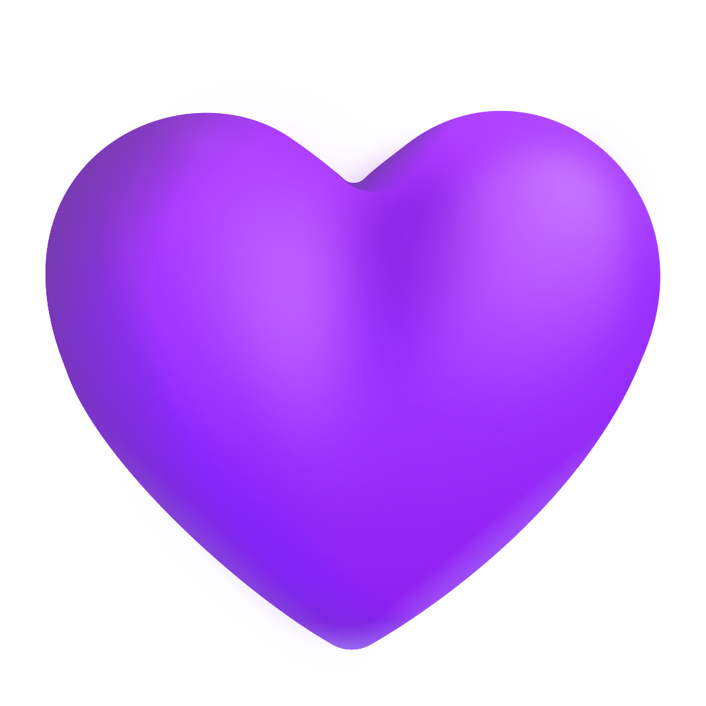 Light Purple Heart Emoji Png