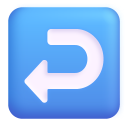 ↩️ Right Arrow Curving Left Emoji: Meaning & Usage