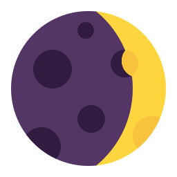 🌒 Waxing Crescent Moon Emoji