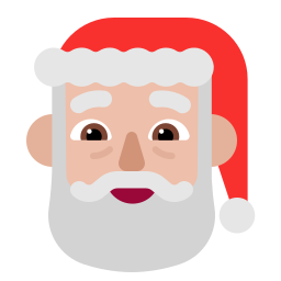 🎅🏼 Santa Claus: Medium-Light Skin Tone Emoji