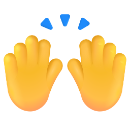 Zwei Erhobene Handfl chen Emoji zwei-erhobene-handfl-chen-emoji