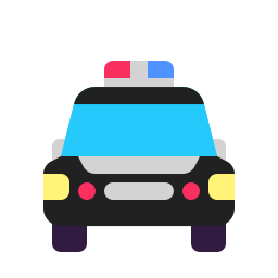 🚔 Oncoming Police Car Emoji