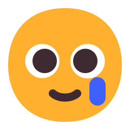 🥲 Visage Souriant Avec Une Larme Emoji