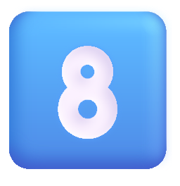 8️⃣ Keycap: 8 Emoji