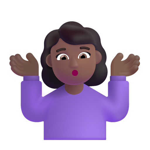 🤷🏾‍♀️ Woman Shrugging: Medium-Dark Skin Tone Emoji