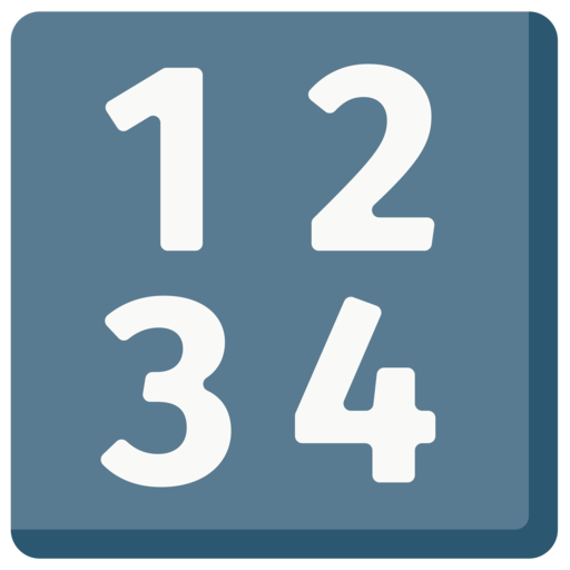  Input Numbers Emoji Meaning Usage