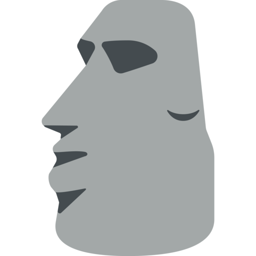 Uh oh, Moai Emoji