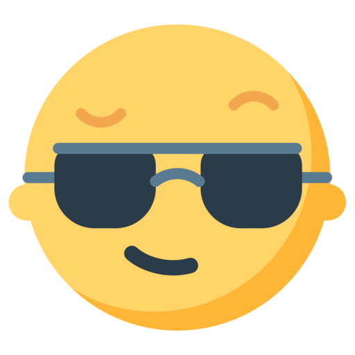 ð lächelndes Gesicht mit Sonnenbrille-Emoji