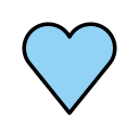 blue heart emoji iphone