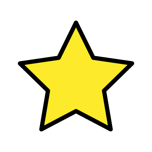 Weisser Mittelgrosser Stern Emoji