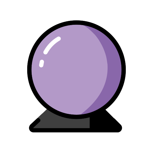 🔮 - Bola de cristal Emoji 📖 Significado do Emoji ✂ Copiar