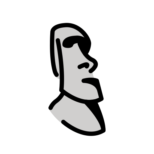 Moai emoji clipart. Free download transparent .PNG