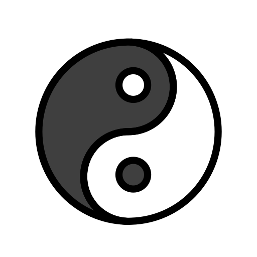 yin yang symbol copy paste black and white