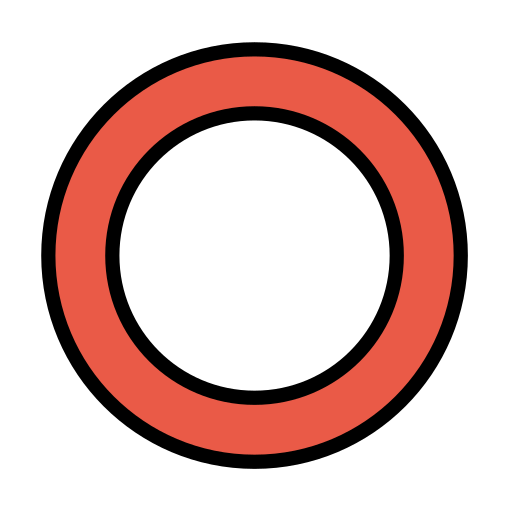 ⭕ Hollow Red Circle Emoji