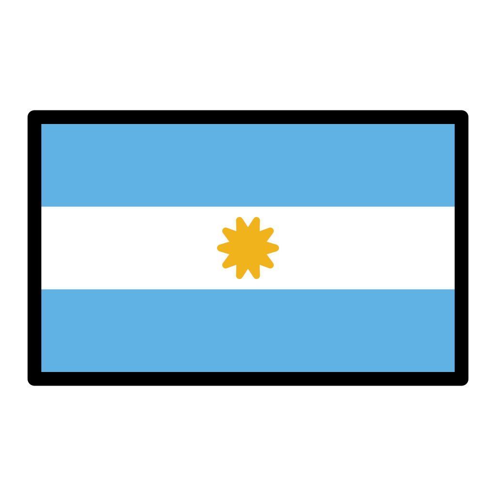  Flag Argentina Emoji AR Flag Emoji