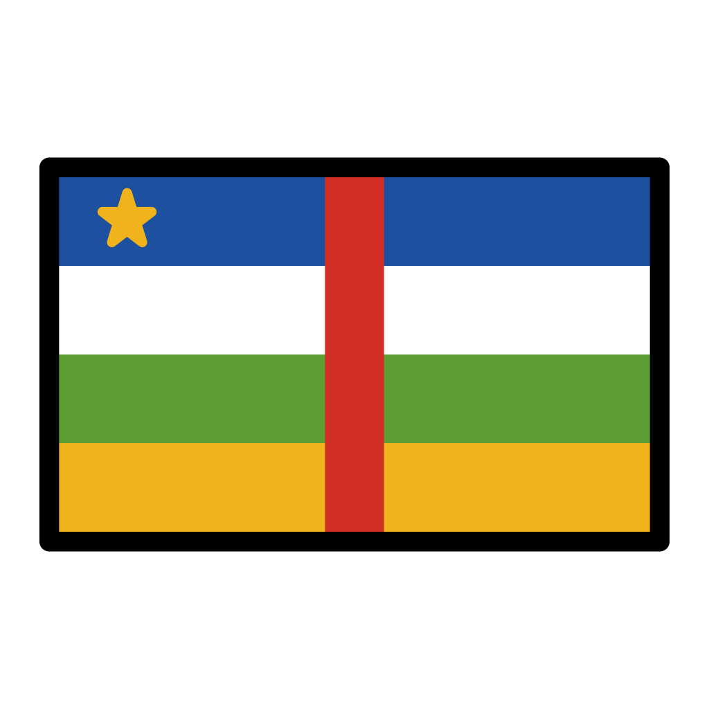 🇨🇫 Flag: Central African Republic Emoji, CF Flag Emoji