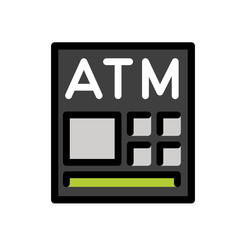 🏧 ATM Sign Emoji, ATM Emoji, Automated Teller Machine Emoji