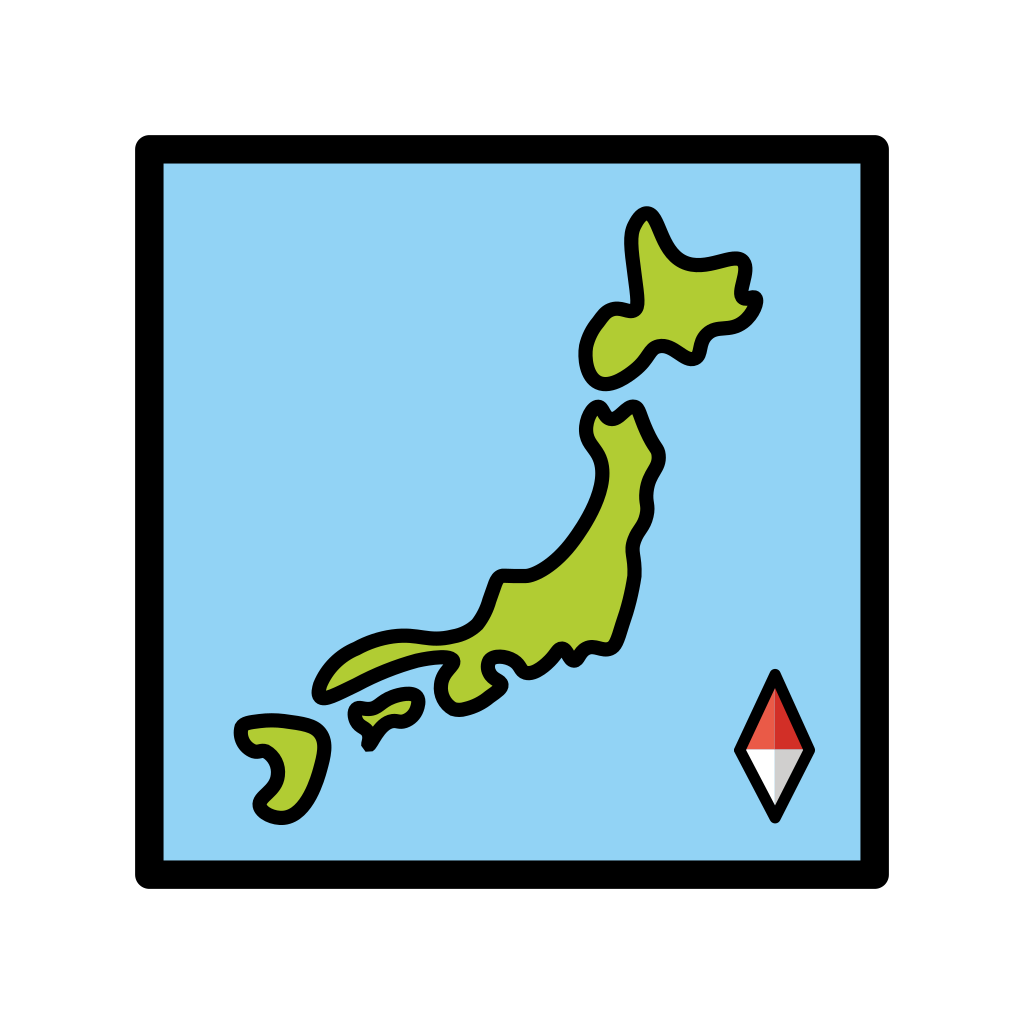 ๐พ Map Of Japan Emoji