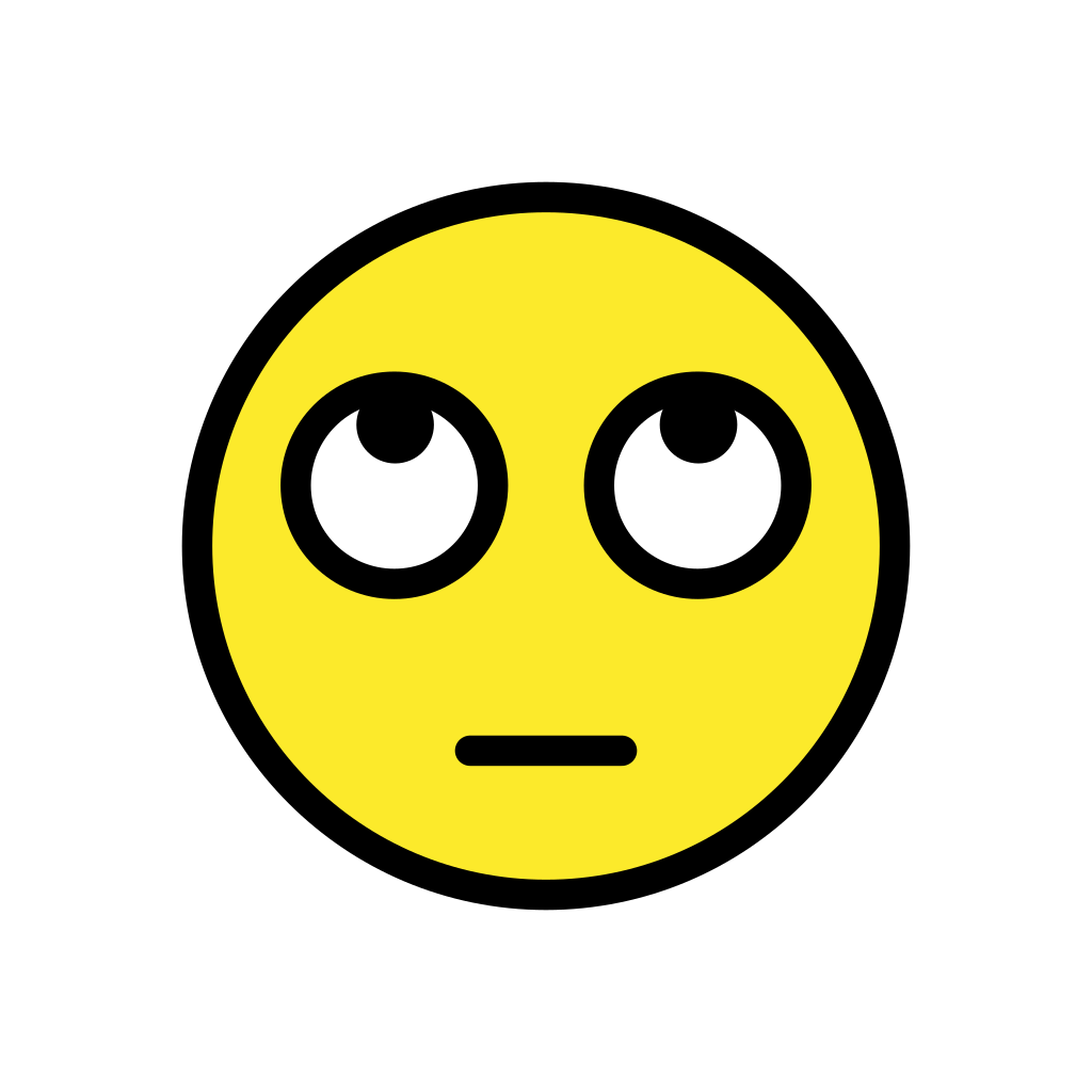 🙄 Face With Rolling Eyes Emoji Eyeroll Emoji