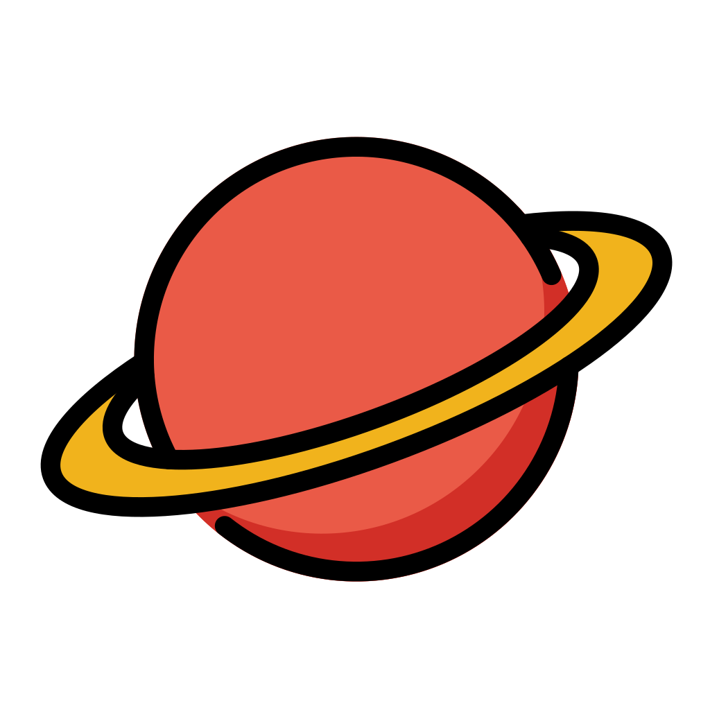 Ringed Planet Emoji Saturn Emoji