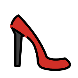 👠 High-Heeled Shoe Emoji