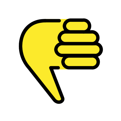 👎 Thumbs down emojis 👎🏻👎🏼👎🏽👎🏾👎🏿