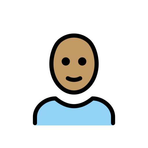 👨‍🦲 Hombre: Sin Pelo Emoji