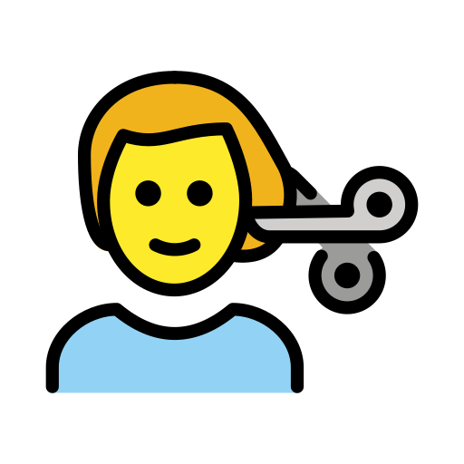 💇‍♂️ Homem Cortando O Cabelo Emoji