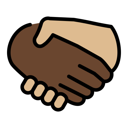 🫱🏿‍🫲🏻” meaning: handshake: dark skin tone, light skin tone Emoji