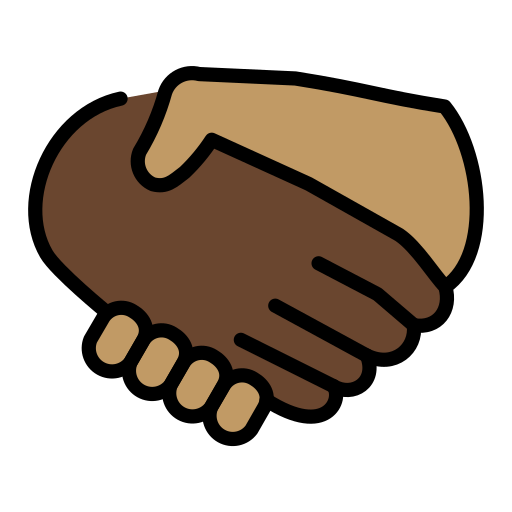 🫱🏽‍🫲🏾 Handshake: Medium Skin Tone, Medium-Dark Skin Tone Emoji