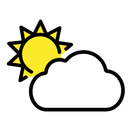 ⛅ Sun Behind Cloud Emoji, Partly Sunny Emoji