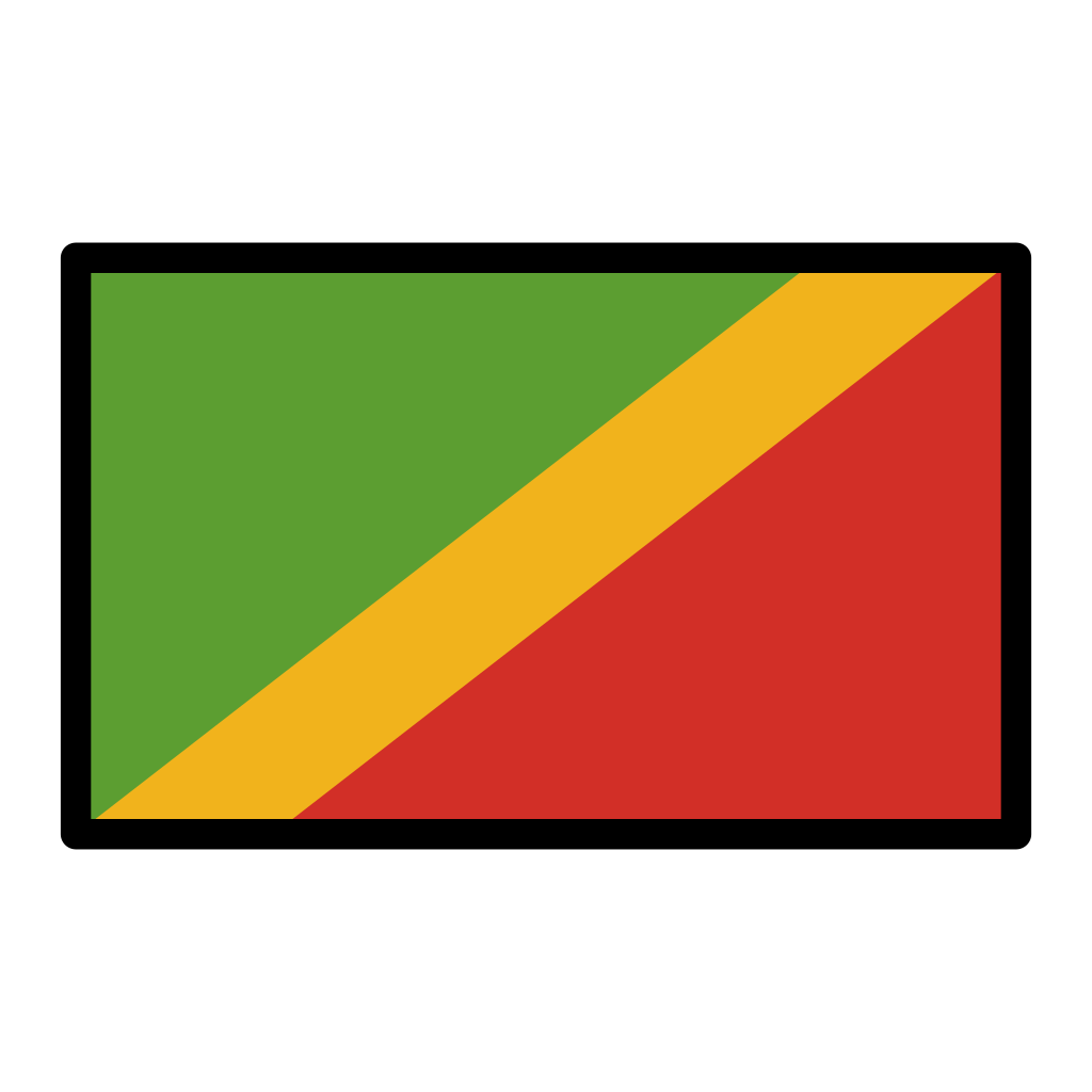 Bandiera Congo Brazzaville – Loango, Regno Congo, Kakongo – Esercito Punta Nera Reale - Foto 3