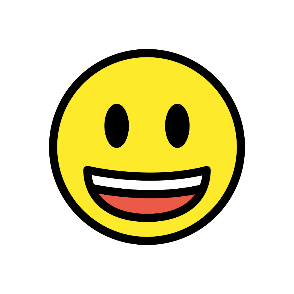 😃 Grinning Face With Big Eyes Emoji: Meaning \u0026 Usage, image size:1024x1024