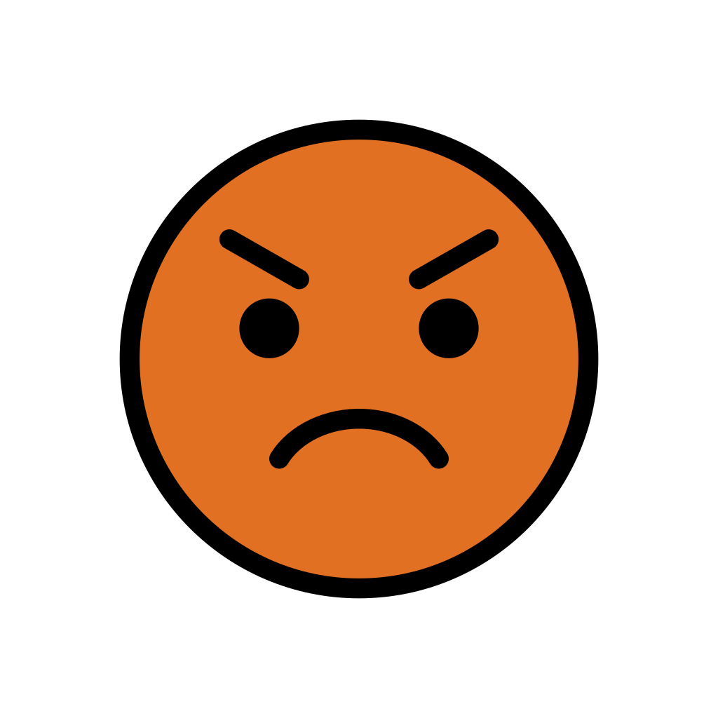 😡 Visage Boudeur Emoji: Signification \u0026 Utilisation, image size:1024x1024