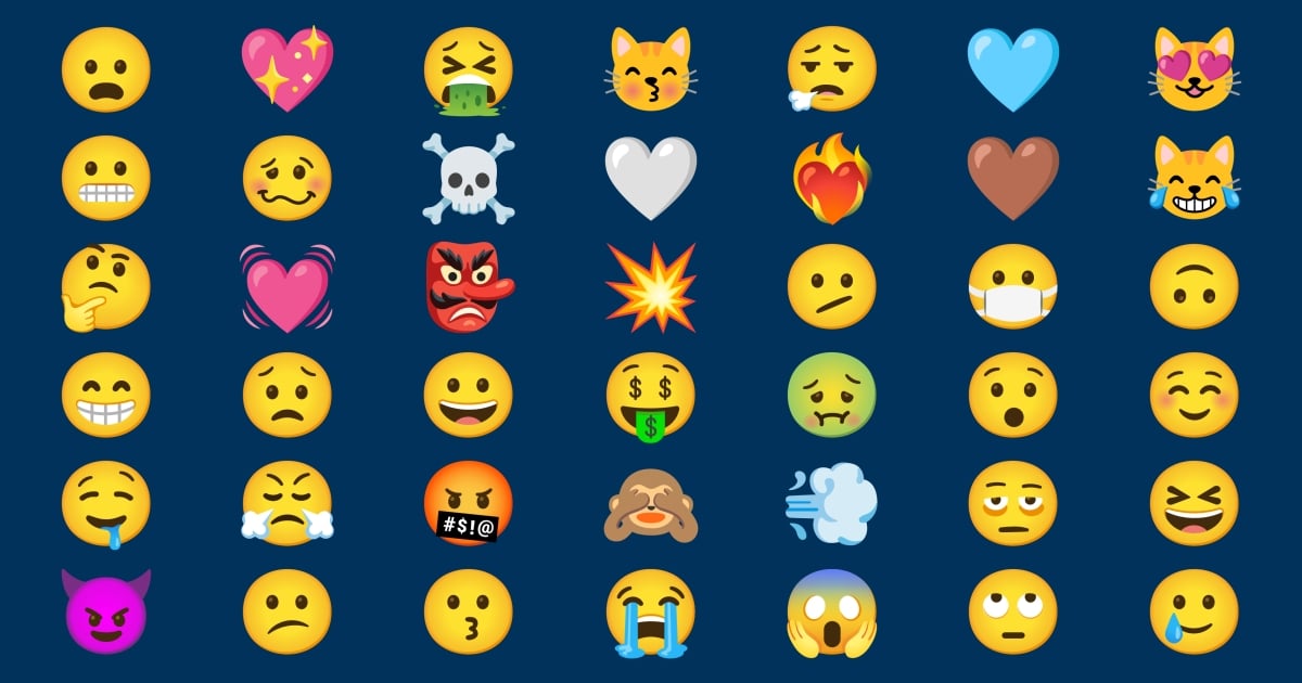 😃 Faccine & Emozioni Emoji 💌 👾 😶 👹 😿 😫 😤