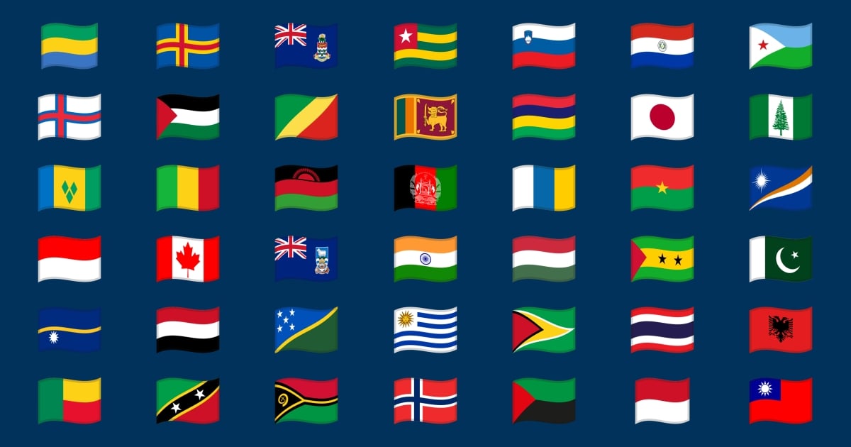 🇫🇷 Drapeaux Nationaux Emojis 🇲🇦 🇲🇼 🇺🇬 🇲🇨 🇵🇾 🇬🇭 🇮🇴