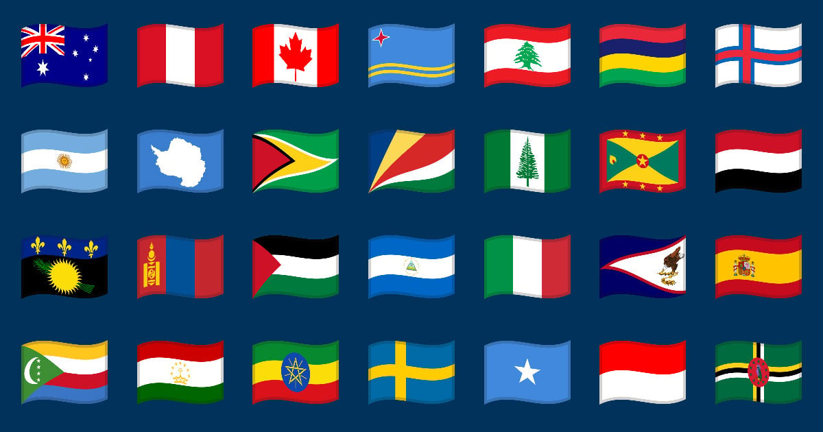 🇮🇹 Bandiere Nazionali Emoji 🇸🇲 🇵🇪 🇩🇿 🇴🇲 🇹🇿 🇷🇺 🇸🇬