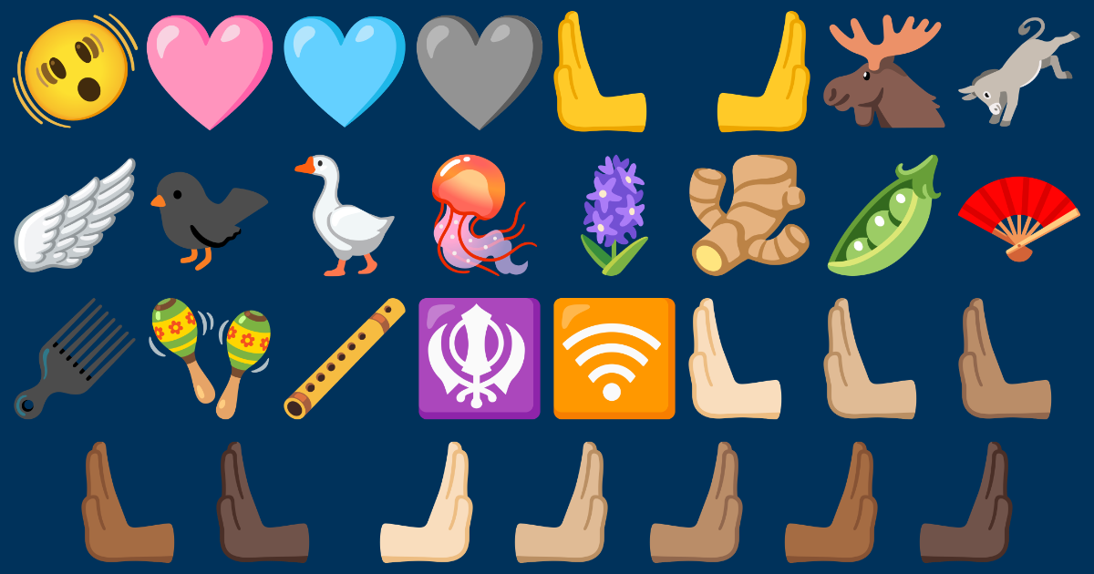 Os novos Emojis: Unicode 15.0 / Emoji 15.0
