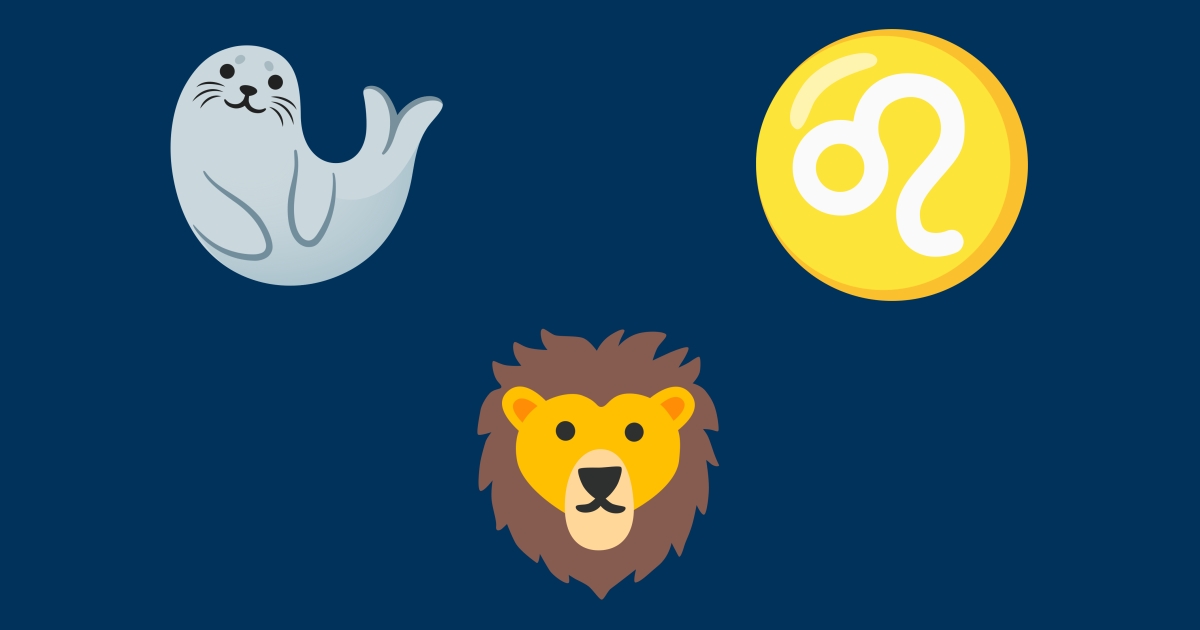 🦁 Lion Emojis 🦭 ♌