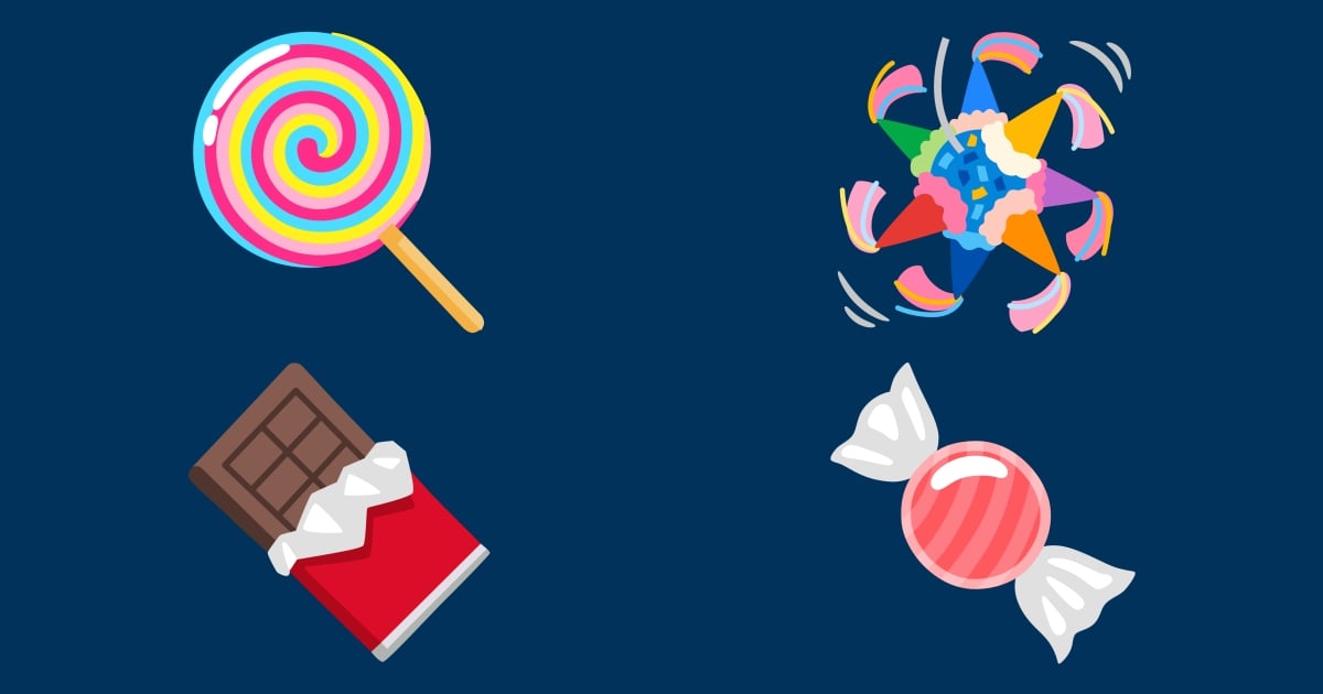 🍫 Candy Emojis 🍬 🍭 🪅