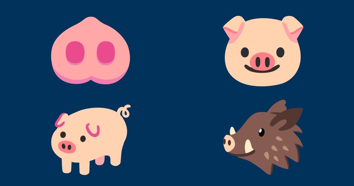 🐷 Pig Emojis 🐖 🐗 🐽