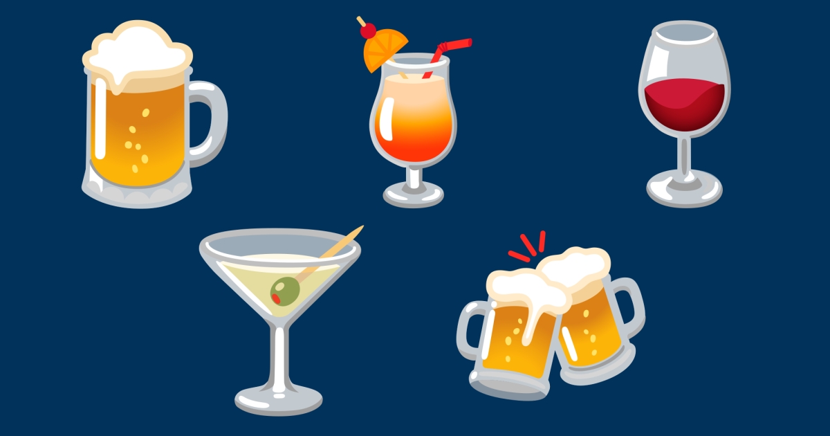 🍷 Drinks Emojis 🍸 🍹 🍺 🍻