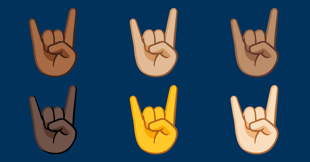 🤘 Rock-on Emojis 🤘🏻 🤘🏼 🤘🏽 🤘🏾 🤘🏿