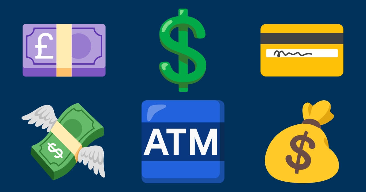 π° Cash Emojis π· πΈ π³ π§ π²